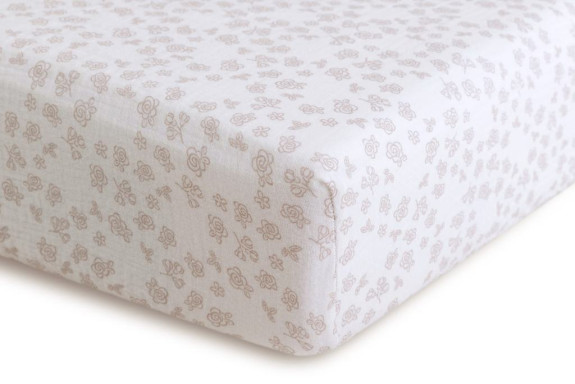 Mušelínové prestieradlo Dizajn s gumou 60 x 120 cm BabyMatex
