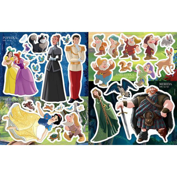 Samolepková knižka Disney Princezné