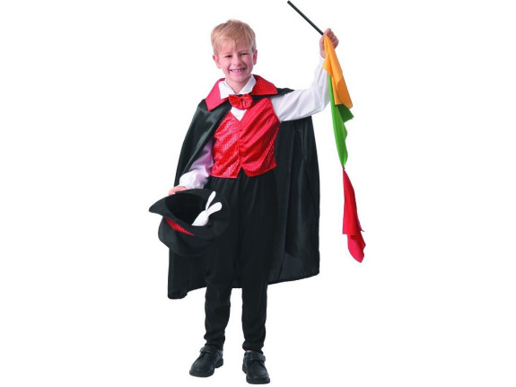 Šaty na karneval kúzelník, 110 - 120 cm