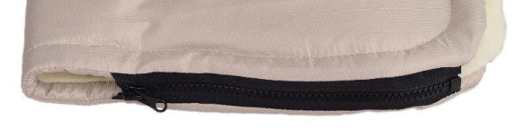 Merino rukávnik na kočík z ovčej/ťavej vlny na zips 30 x 50 cm