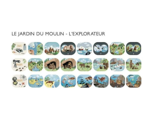 Moulin Roty Sada premietacích príbehov Divoké zvieratá so zápisníkmi