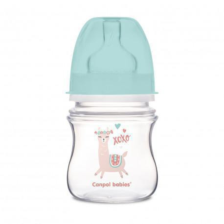 Antikoliková širokohrdlá fľaša Exotic animals 120 ml Canpol babies