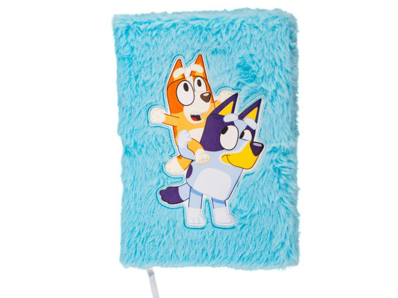 Bluey zápisník plyšový 22 x 16 x 2,5 cm