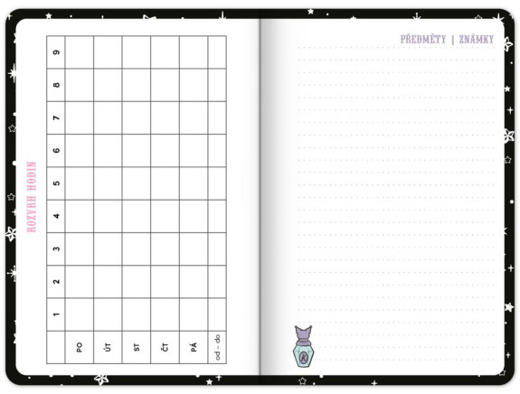 Študentský diár Kuromi (september 2026 – december 2027) Notique