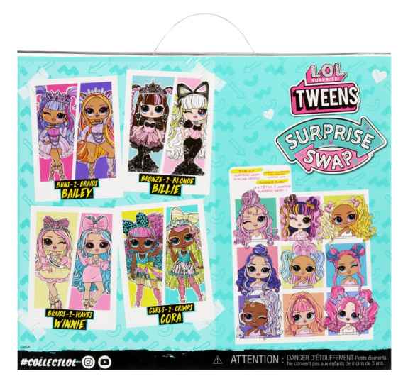 L.O.L. Surprise! Swap Tweens bábika a mini Tweens česacia hlava Cora