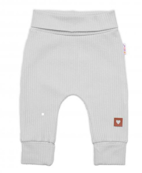 Rebrovaná rastúca súprava 3D Baby Boy Šedá