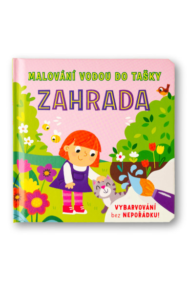Maľovanie vodou do tašky Záhrada