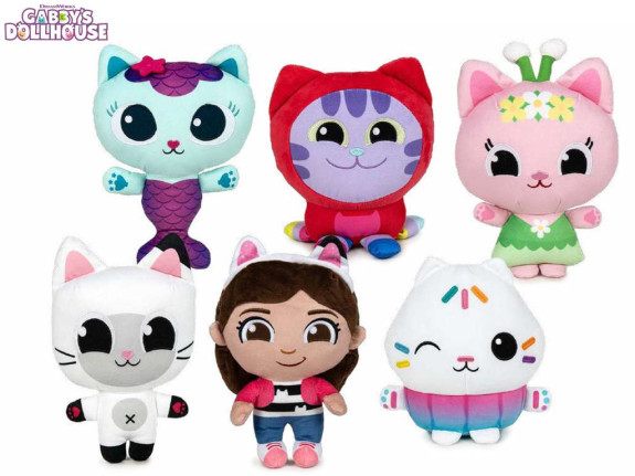 Plyšové figúrky Gabininho magického domčeka 25 cm