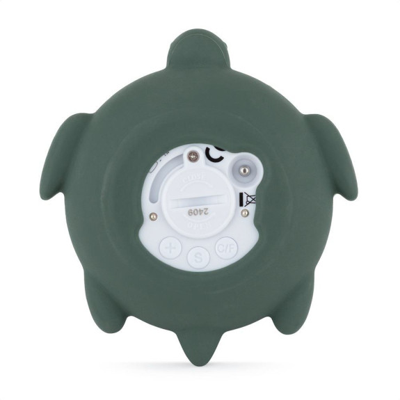 Teplomer silikónový digitálny Turtle Terry Misty Green 0 m+ Petite&Mars