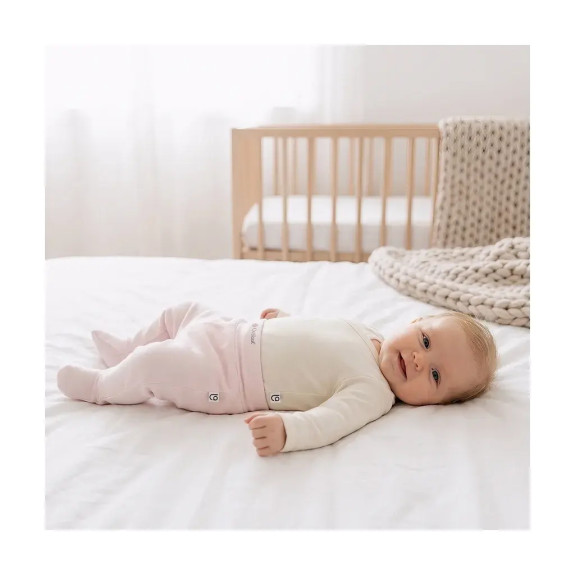 Body tenké zavinovacie rukavičky Outlast® biela káva Little Angel