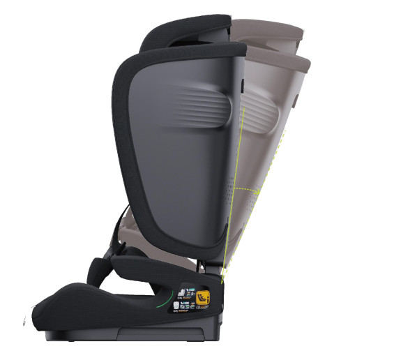 Sklápacia autosedačka Neocare iSize 76-150 cm black Asalvo