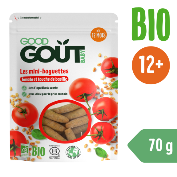 Good Gout BIO Mini bagetky s paradajkami 70 g