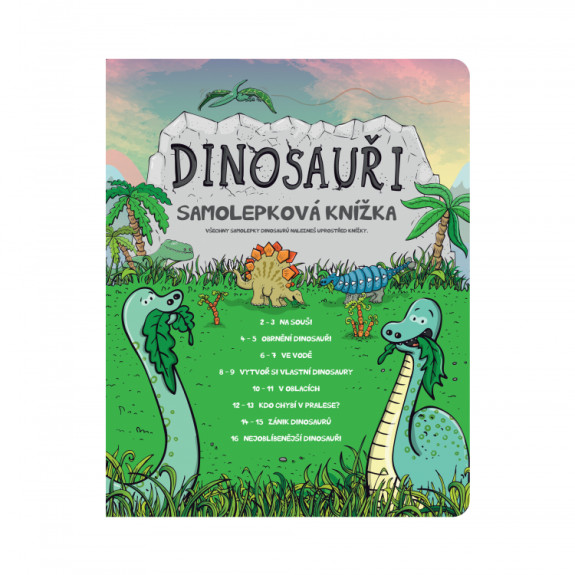 ALBI Kúzelné čítanie Samolepková knižka Dinosaury