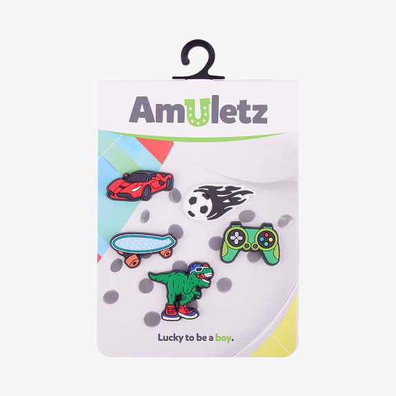 Amulety - ozdoby na topánky Amuletz Set boy mix Coqui