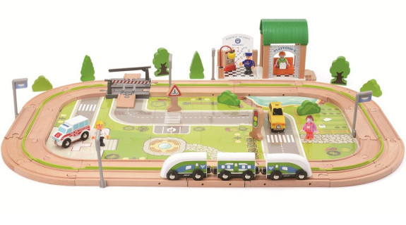 Vláčikodráha Dedina 110 dielov 2Kids Toys