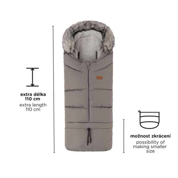 Set zimný fusak Arctic 4 v 1 + rukavice na kočík Furry Petite & Mars
