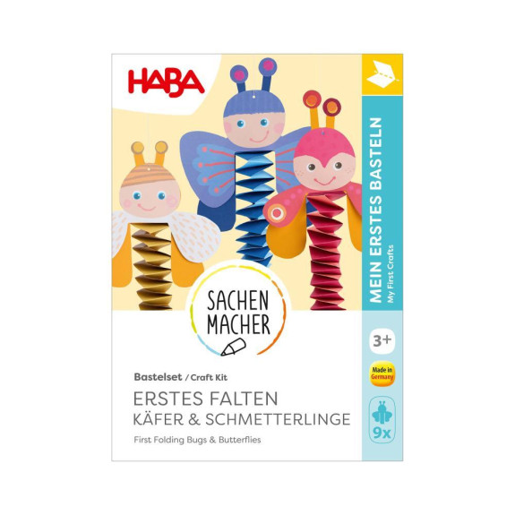 Kreatívna sada Prvé skladanie Chrobáčiky a Motýle závesná dekorácia Craft Kit Haba