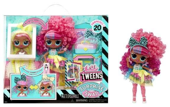 L.O.L. Surprise! Swap Tweens bábika a mini Tweens česacia hlava Cora