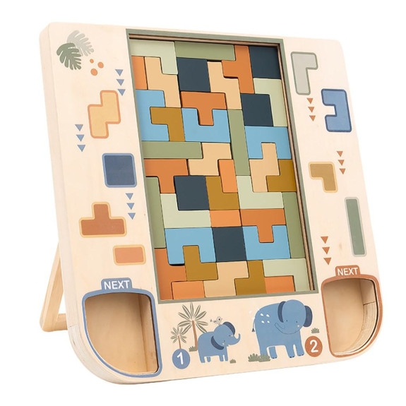 Drevené 3D puzzle Tetris Baby Mix