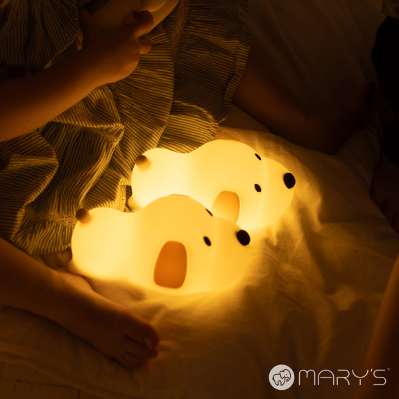 LED silikónová nočná lampička - psík Mary's