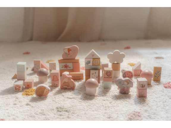 Kocky drevené 50 ks v tube Fairy Garden Little Dutch