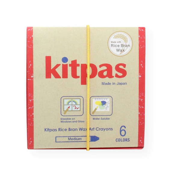 Voskové pastelky na sklo a papier 12 ks Kitpas