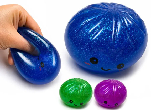 Squishy Dumpling Kawaii knedlička s trblietavým slizom 5,5 cm