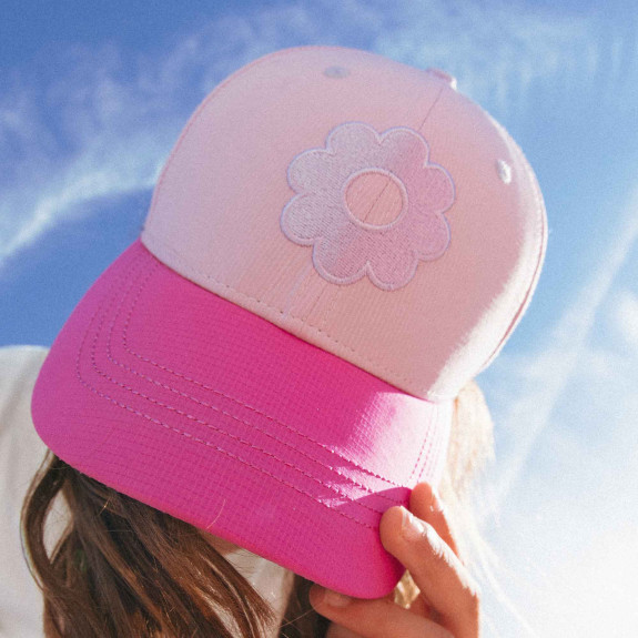Baseball šiltovka s UV ochranou KiETLA ICONIK Pink Flower