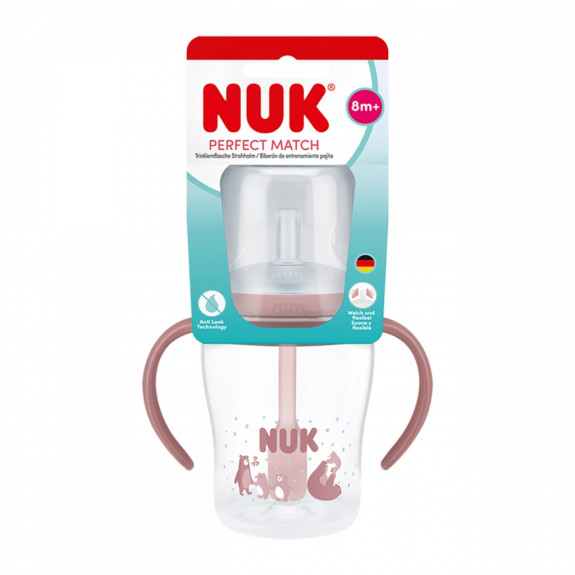 Dojčenská fľaša na učenie so slamkou 150 ml NUK Perfect Match