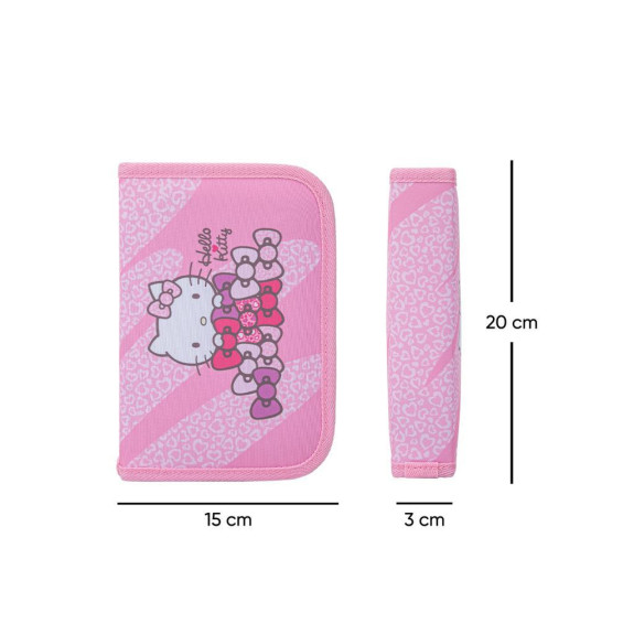 Školský peračník jednoposchodový Hello Kitty Sweet Leopard GRS Baagl