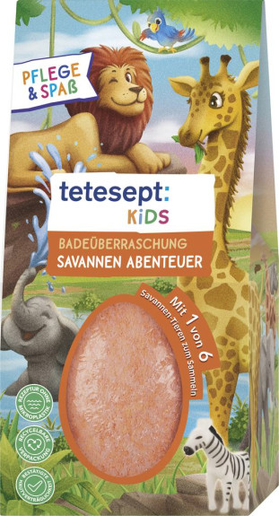 Kids Kúpeľová guľa Dobrodružstvo v savane Tetesept