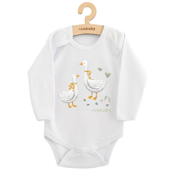 Detské body s potlačou New Baby Husičky