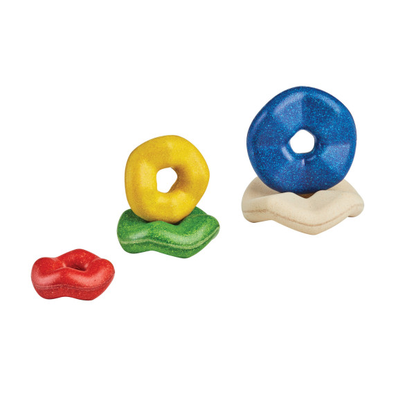 Stohovanie - zvlnené krúžky PlanToys