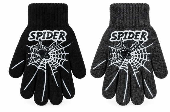Zimné pletené rukavice Spider 5-7 rokov Rak
