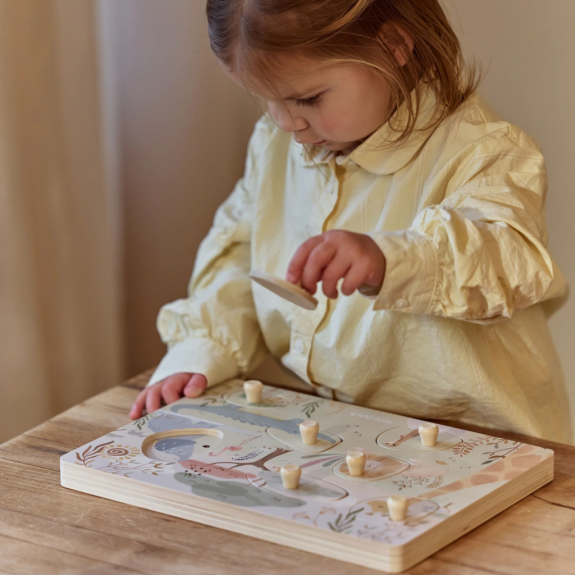 Vkladacie puzzle so zvukom Safari Friends Little Dutch