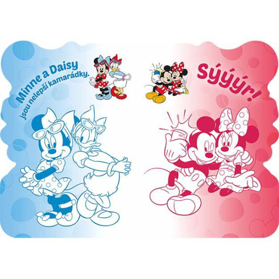 Tvarované omaľovánky Minnie
