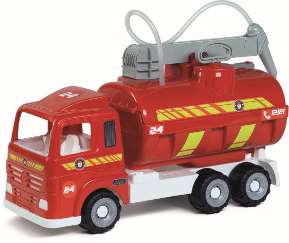 Hasičké vozidlo s funkčnou striekačkou a pogumovanými kolesami - dĺžka 52 cm Androni Heavy Trucks