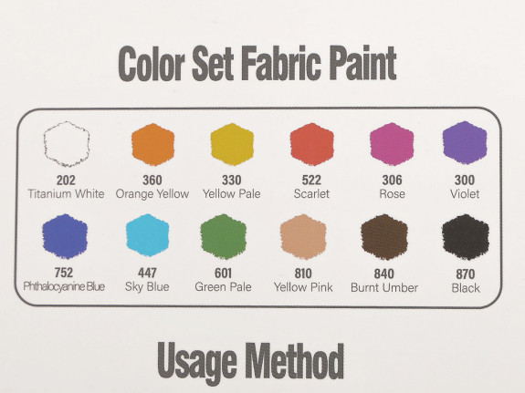 Farby na textil 12 farieb