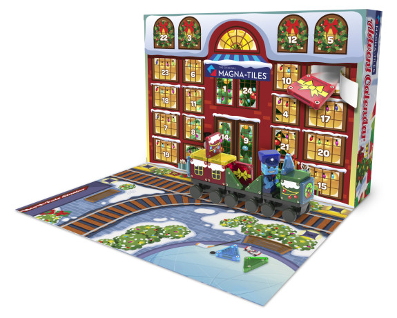 Magnetická stavebnica Adventný kalendár 34 dielov Magna Tiles
