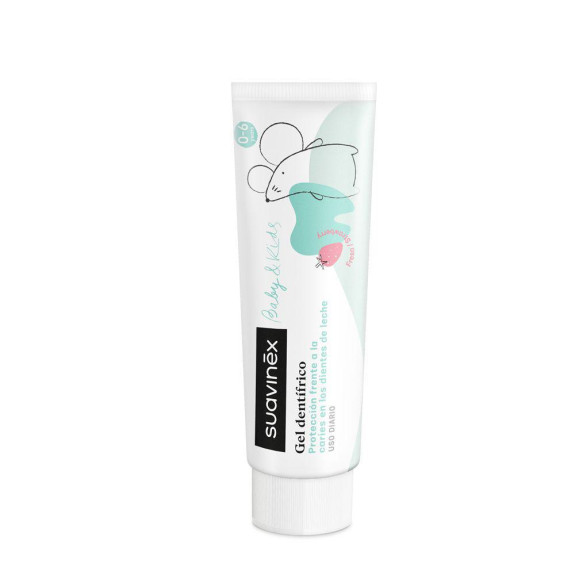 Detská zubná pasta Baby/Kids s jahodovou príchuťou - 50 ml Suavinex