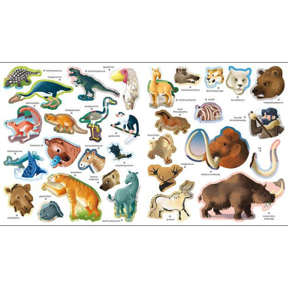 Samolepky pre zvedavé deti Praveké zvieratá