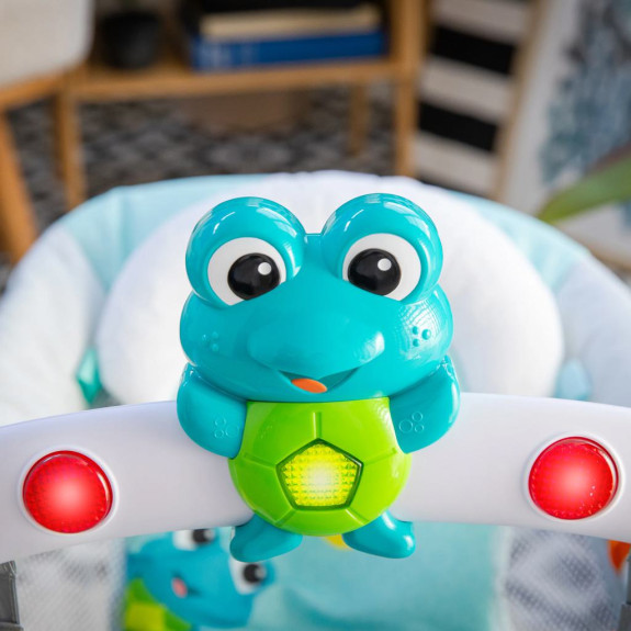 Lehátko hudobné vibračné so svetlami Kick to It Neptune do 9 kg Baby Einstein
