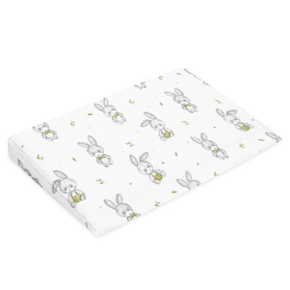 Mušelínový poťah na dojčenský vankúš - klin Standard 59 x 37 cm New Baby