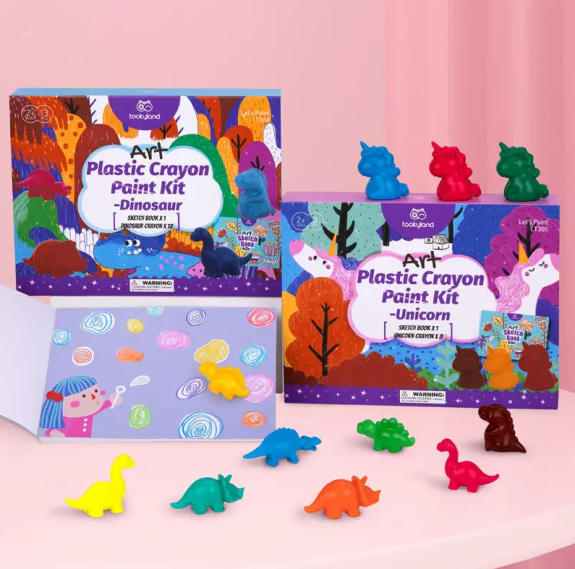 Kreatívna súprava Prvé voskovky 2 v 1 Dinosaurus Tookyland