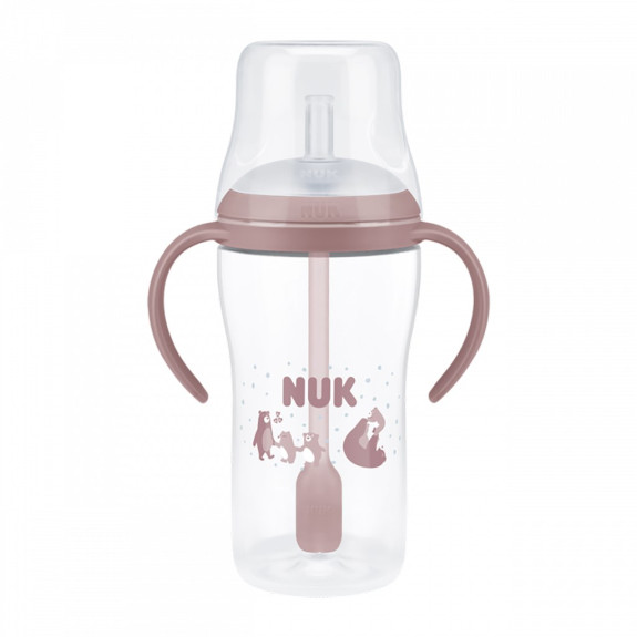 Dojčenská fľaša Perfect Match na učenie so slamkou Bear 260 ml NUK