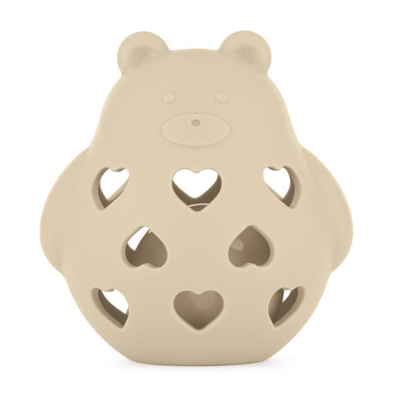 Hračka silikónová s hrkálkou PETITE&MARS Bear Basil