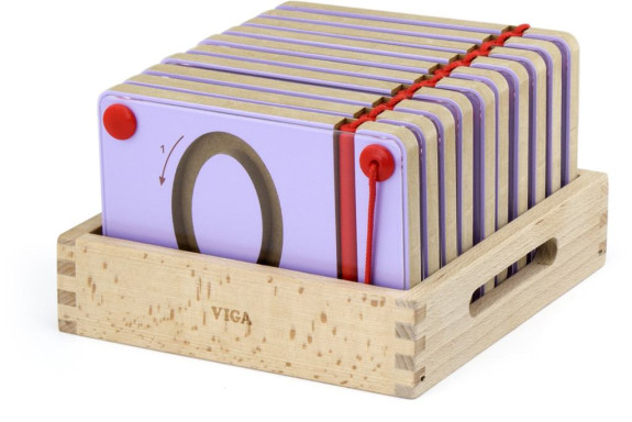 Drevená magnetická písacia tabuľka - číslica Viga
