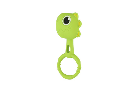 Hrkálka dino 2ks silikón 13 x 5 cm Babyted