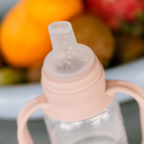 Detská fľaša so silikónovým náustkom 150 ml Bibs