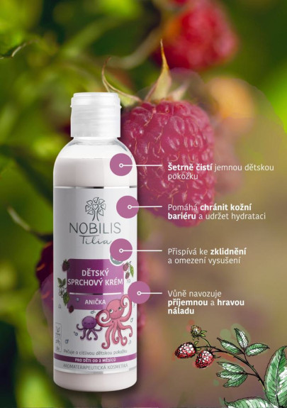 Detský sprchový krém Anička 200 ml Nobilis Tilia